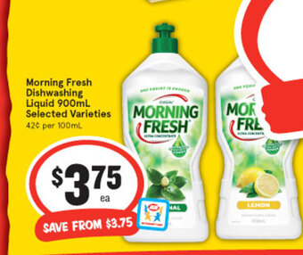 IGA Morning Fresh Dishwashing Liquid 900ml offer
