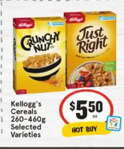 IGA Kellogg's cereals offer