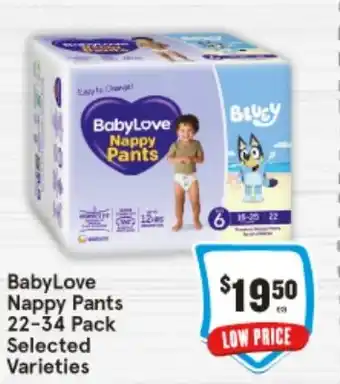 IGA BabyLove Nappy Pants offer