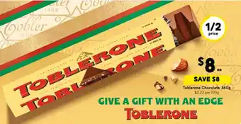 Drakes Toblerone Chocolate offer