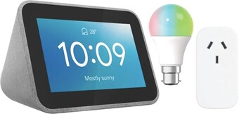 The Good Guys Lenovo Smart Clock Starter Kit - B22 offer