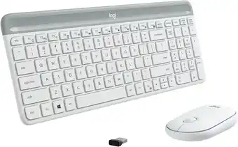 The Good Guys Logitech MK470 Slim Wireless Combo - White offer