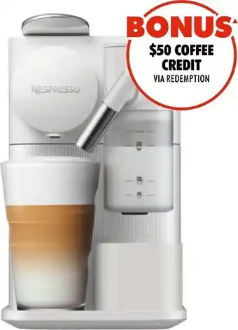 The Good Guys NEW Nespresso Lattissima One Capsule Coffee Machine - White offer