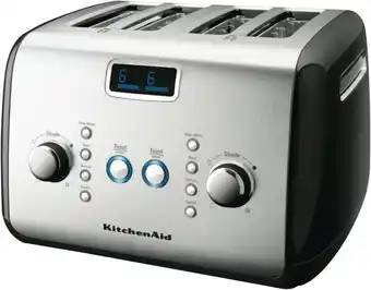 The Good Guys KitchenAid Artisan 4 Slice Toaster - Onyx Black offer