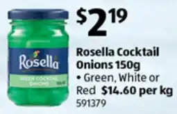 ALDI Rosella Cocktail Rosella Onions offer