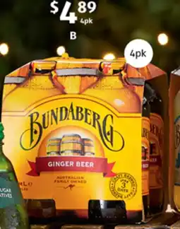 ALDI Bundaberg Ginger Beer offer