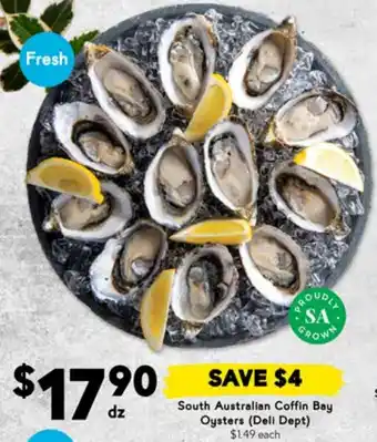 Drakes South Australian Coffin Bay Oysters offer