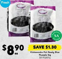 Drakes Kinkawooka Pot Ready Blue Mussels offer