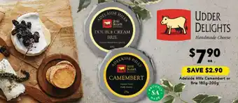 Drakes Adelaide hills camembert or brie offer