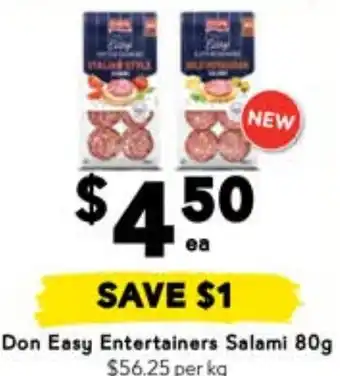 Drakes Don Easy Entertainers Salami offer