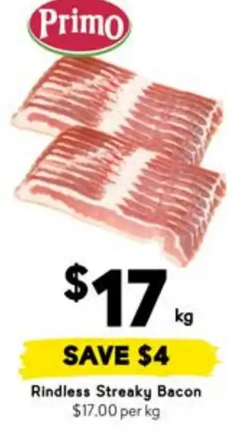 Drakes Rindless Streaky Bacon offer