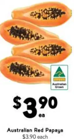 Drakes Australian Red Papaya offer