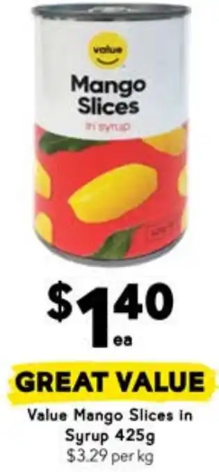 Drakes Value Mango Slices in Syrup offer