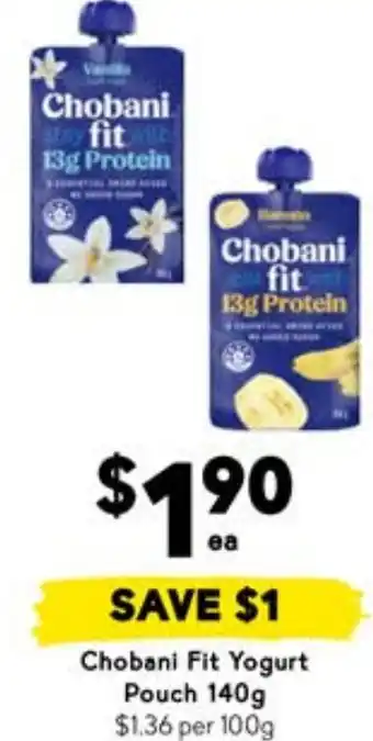 Drakes Chobani Fit Yogurt Pouch offer