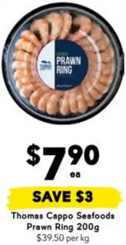 Drakes Thomas Cappo Seafoods Prawn Ring offer