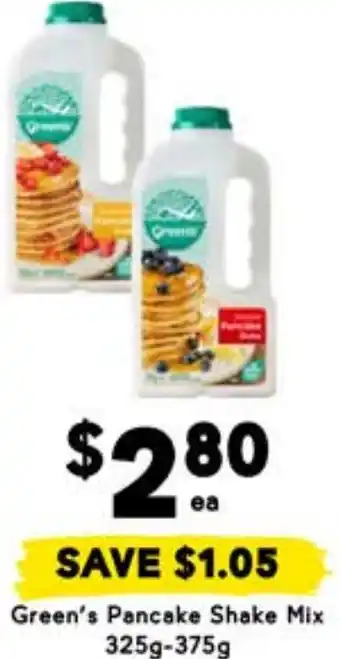 Drakes Green's Pancake Shake Mix offer