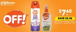 Drakes Off Kids Insect Repellent Aerosol or Off Tropical Pump offer