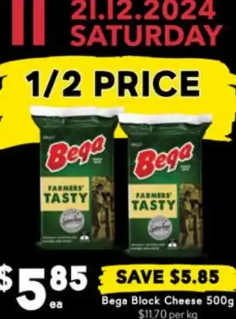 Drakes Bega Block Cheese offer