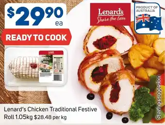 Foodland Lenard's Chicken Traditional Festive offer