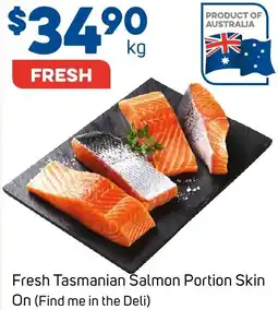 Foodland Fresh Tasmanian Salmon Portion Skin On offer