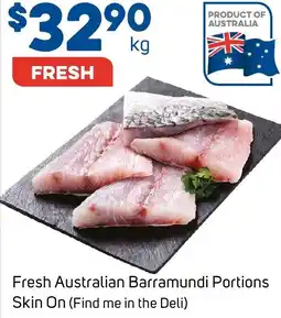 Foodland Fresh Australian Barramundi Portions Skin On offer