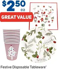 Foodland Festive Disposable Tableware offer