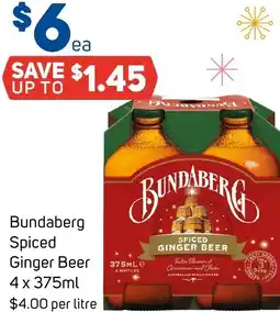 Foodland Bundaberg Spiced Ginger Beer offer