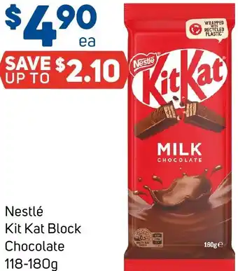 Foodland Nestlé Kit Kat Block Chocolate offer