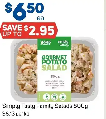 Foodland Simply Tasty Family Salads offer