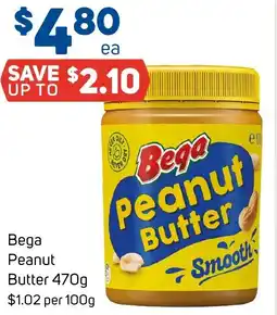 Foodland Bega Bega Peanut Butter 470g $1.02 per 100g Smooth offer