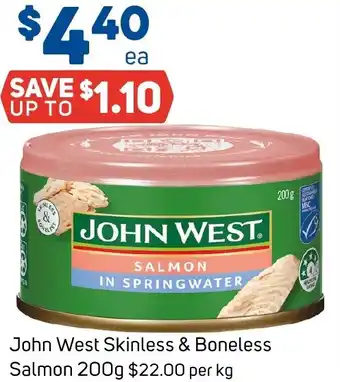 Foodland John West Skinless & Boneless Salmon offer