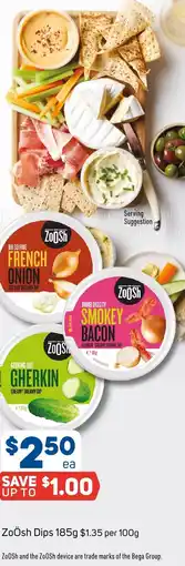 Foodland ZoÖsh Dips offer