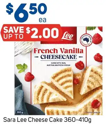 Foodland Sara Lee Cheese Cake offer