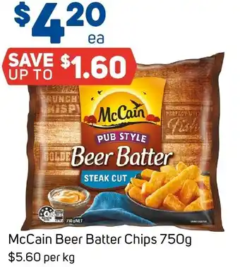 Foodland McCain Beer Batter Chips offer