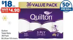 Foodland Quilton Toilet Rolls offer