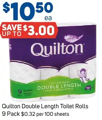 Foodland Quilton Double Length Toilet Rolls offer