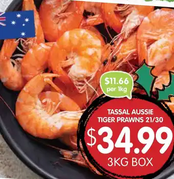 Spudshed Tassal aussie tiger prawns offer