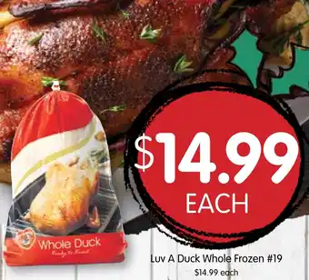 Spudshed Luv A Duck Whole Frozen offer