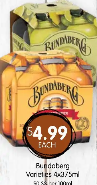 Spudshed Bundaberg Varieties offer