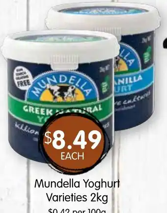 Spudshed Mundella Yoghurt Varieties offer