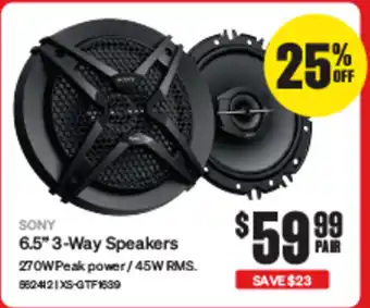 SuperCheap Auto 6.5" 3-Way Speakers offer