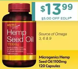 Chemist Warehouse Microgenics Hemp Seed Oil offer