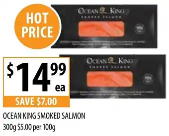 Supabarn Ocean king smoked salmon offer