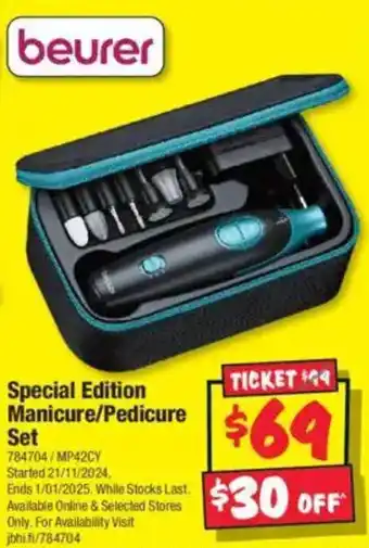 JB Hi-Fi Special Edition Manicure/Pedicure Set offer