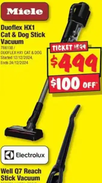 JB Hi-Fi Duoflex HX1 Cat & Dog Stick Vacuum offer