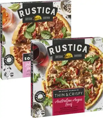 Coles McCain Rustica Pizza 335g-450g offer