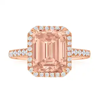 Grahams Jewellers 9ct rose gold morganite and diamond ring offer