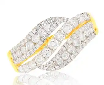 Grahams Jewellers 1.00ct diamond dress ring in 9ct gold offer