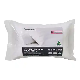 Harris Scarfe Dreamaker alternative to down luxury pillow medium offer