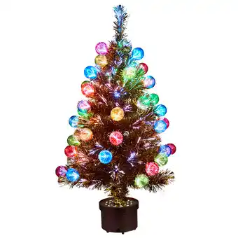 Harris Scarfe Soren 90cm fibre optic christmas tree with baubles offer